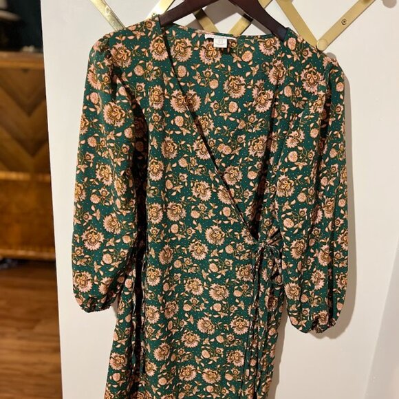 Topshop Green Floral Maternity Dress - Picture 1 of 2